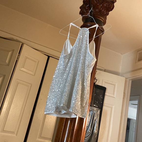 Silver and white ranking top sparkling new never worn also in black - Picture 7 of 8